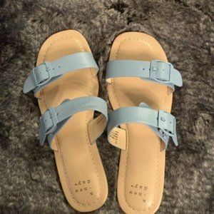 Blue Sandals Adjustable Strap size 6 by a new day